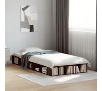 vidaXL Giroletto Rovere Marrone 90x190 cm in Legno Multistrato
