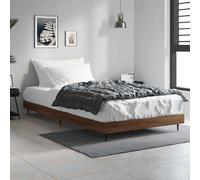 vidaXL Giroletto Rovere Marrone 90x200 cm in Legno Multistrato
