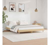 vidaXL Giroletto senza Materasso Rovere Sonoma 140x200cm in Truciolato