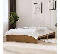 vidaXL Giroletto Miele in Legno Massello 140x190 cm