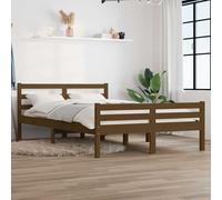 vidaXL Giroletto Miele in Legno Massello 150x200 cm King Size