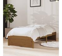 vidaXL Giroletto senza Materaso Ambra in Legno Massello 75x190 cm