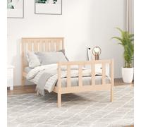 vidaXL Giroletto senza Materasso 100x200 cm in Legno Massello di Pino