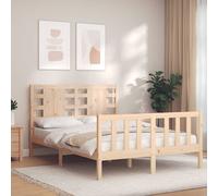 vidaXL Giroletto con Testiera 120x200 cm in Legno Massello