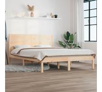 vidaXL Giroletto senza Materasso 160x200 cm in Legno Massello di Pino
