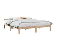 vidaXL Giroletto senza Materasso 160x200 cm in Legno Massello di Pino