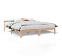 vidaXL Giroletto senza Materasso 160x200 cm in Legno Massello di Pino