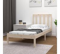 vidaXL Giroletto senza Materasso 75x190 cm in Legno Massello di Pino