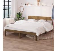 VIDAXL - Giroletto Marrone Miele In Legno Massello Di Pino 120x200 Cm - SPEDIZIONE GRATUITA