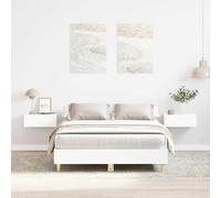 vidaXL Giroletto Senza Materasso Bianco 140x190 cm Legno Multistrato, mobili per Camera da Letto, Base del Letto, Letto Matrimoniale, Letto