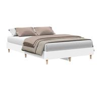 vidaXL Giroletto Senza Materasso Bianco 140x190 cm Legno Multistrato, mobili per Camera da Letto, Base del Letto, Letto Matrimoniale, Letto