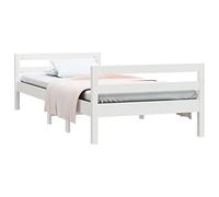 vidaXL Giroletto Senza Materasso Bianco 80x200 cm Legno Massello Pino