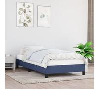vidaXL Giroletto senza Materasso Blu 100x200 cm in Tessuto