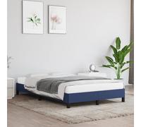 vidaXL Giroletto Senza Materasso Blu 120x190 cm in Tessuto