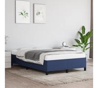 vidaXL Struttura letto blu 120 x 200 cm tessuto