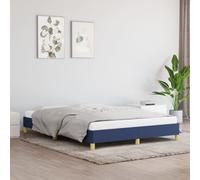 vidaXL Giroletto senza Materasso Blu 140x200 cm in Tessuto