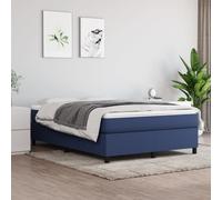 vidaXL Giroletto senza Materasso Blu 140x200 cm in Tessuto