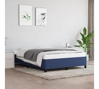 vidaXL Giroletto senza Materasso Blu 140x200 cm in Tessuto