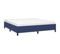 vidaXL Giroletto Senza Materasso Blu 160x200 cm in Tessuto