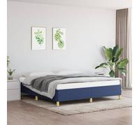 vidaXL Giroletto senza Materasso Blu 180x200 cm in Tessuto
