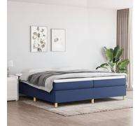 vidaXL Giroletto a Molle Blu 200x200 cm in Tessuto