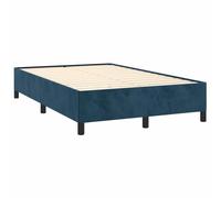 vidaXL Giroletto Senza Materasso Blu Scuro 120x190 cm Velluto