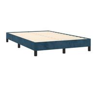 vidaXL Giroletto Senza Materasso Blu Scuro 120x200 cm in Velluto
