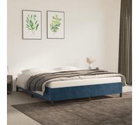 VIDAXL - Giroletto Blu Scuro 160x200 Cm In Velluto - SPEDIZIONE GRATUITA