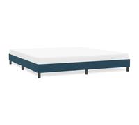 vidaXL Giroletto Senza Materasso Blu Scuro 180x210 cm in Velluto, mobili Camera da Letto, Letto Matrimoniale, Letto Imbottito, Rete Letto