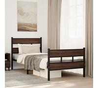 vidaXL Giroletto Senza Materasso con Testiera e Pediera 90x190 cm, giroletto con testiera e pediera, giroletto con pediera, Base Letto