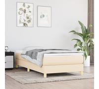 Giroletto a molle crema 100x200 cm in tessuto