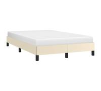 vidaXL Giroletto Senza Materasso Crema 120x190 cm Similpelle, giroletto, Letto Matrimoniale, Letto Imbottito, Rete, Letto in Similpelle