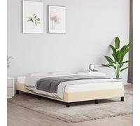 vidaXL Giroletto senza Materasso Crema 120x190cm in Tessuto