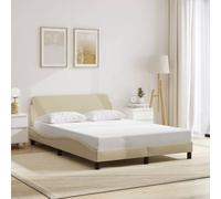 VIDAXL - Giroletto Senza Materasso Crema 120x200 Cm Tessuto