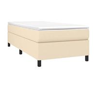 vidaXL Giroletto Senza Materasso Crema 80x200 cm in Tessuto