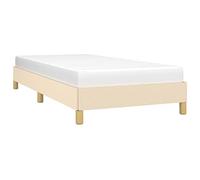 vidaXL Giroletto Senza Materasso Crema 80x200 cm in Tessuto