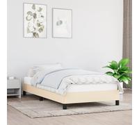 vidaXL Giroletto Crema 90x190 cm in Tessuto