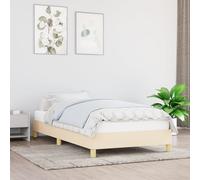 vidaXL Giroletto Crema 90x190 cm in Tessuto