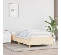 VIDAXL - Giroletto Crema 90x200 Cm In Tessuto - SPEDIZIONE GRATUITA