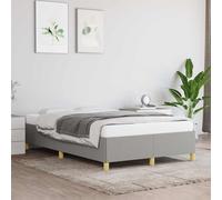 vidaXL Giroletto senza Materasso Grigio Chiaro 120x190 cm in Tessuto