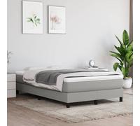 VIDAXL - Giroletto a Molle Grigio Chiaro 120x200 cm in Tessuto