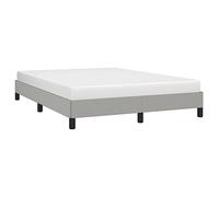 vidaXL Giroletto Senza Materasso Grigio Chiaro 140x200 cm Tessuto