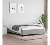 vidaXL Giroletto in tessuto grigio chiaro 140x200 cm senza materasso