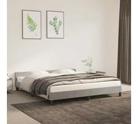 VIDAXL - Giroletto Con Testiera Grigio Chiaro 160x200 Cm In Velluto - SPEDIZIONE GRATUITA