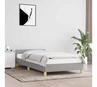 VIDAXL - Giroletto senza Materasso Grigio Chiaro 90x200 cm Tessuto - SPEDIZIONE GRATUITA