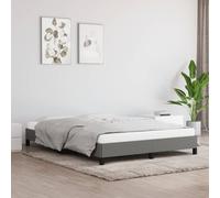 VIDAXL - Giroletto Grigio Scuro 140x200 Cm In Tessuto - SPEDIZIONE GRATUITA