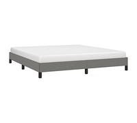 vidaXL Giroletto Senza Materasso Grigio Scuro 160x200 cm Tessuto