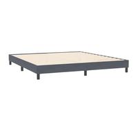 vidaXL Giroletto Senza Materasso Grigio Scuro 200x220 cm Velluto, mobili Camera da Letto, Letto Matrimoniale, Letto Imbottito, Rete Letto