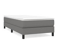 vidaXL Giroletto a Molle Grigio Scuro 90x200 cm in Tessuto