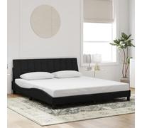 vidaXL Giroletto Senza Materasso Nero 180x200 cm in Velluto